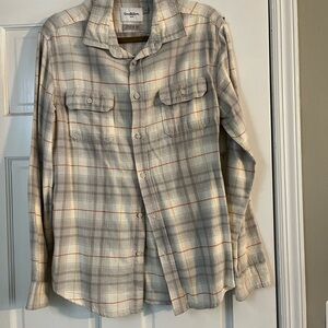 Goodfellow & Co Gray and Red Plaid Shirt